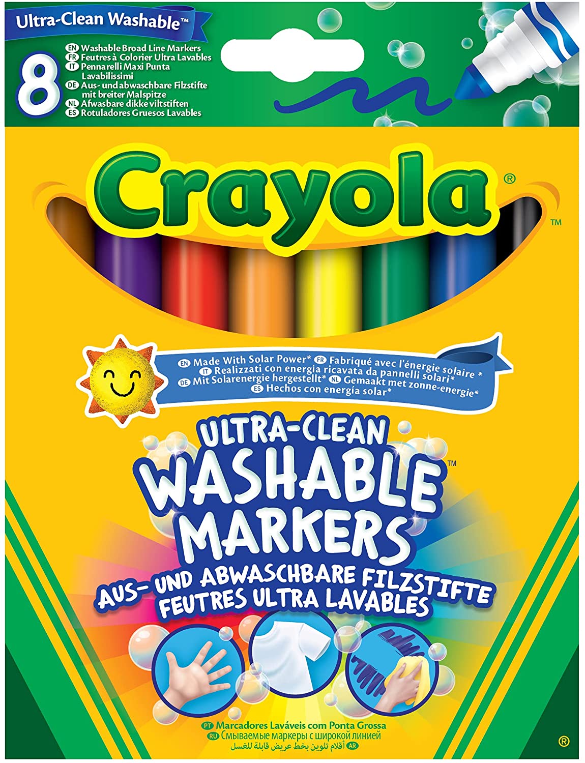 Crayola Set 8 Pennarelli lavabili con punta maxi