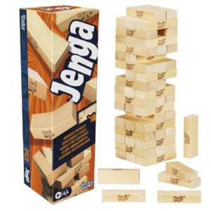 Hasbro Jenga Classic con 54 Blocchi in Legno e Dado Digitale