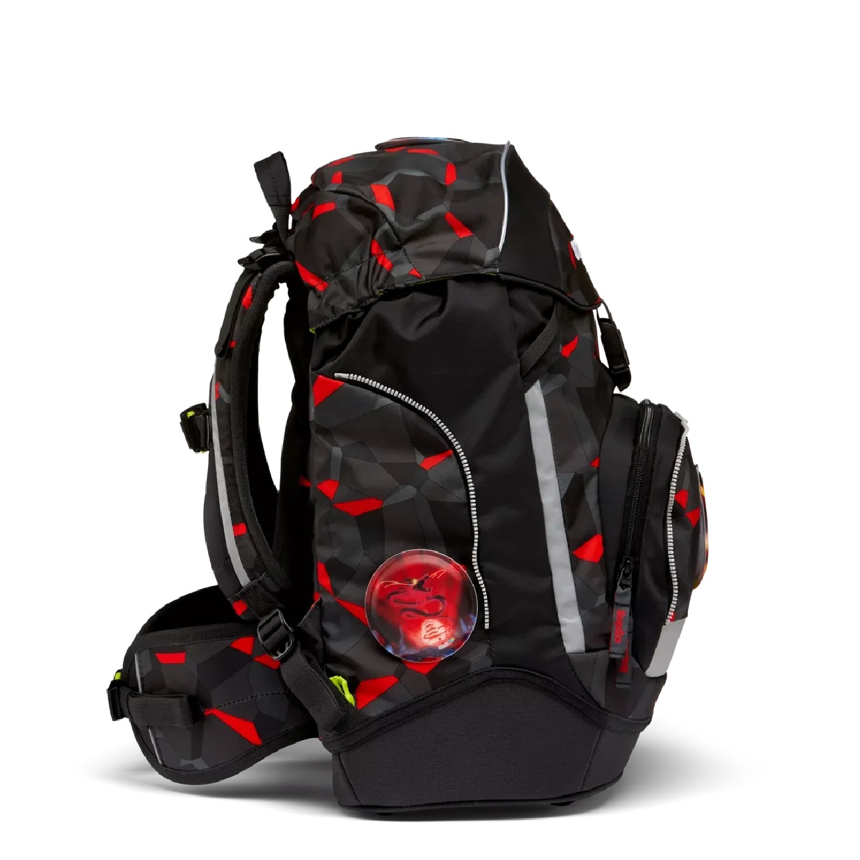 Ergobag Flex Zaino Scuola Ergonomico Grigio Rosso 23 Litri colore TaekBeardo - immagine 2