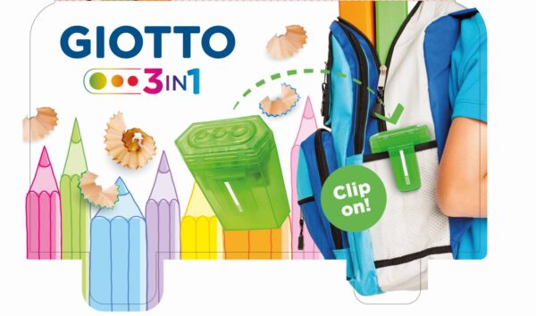 Herlitz Temperamatite Rotondo Per Barattoli – Colori E Modelli Assortiti – Lama In Metallo Con Contenitore Trucioli Trasparente