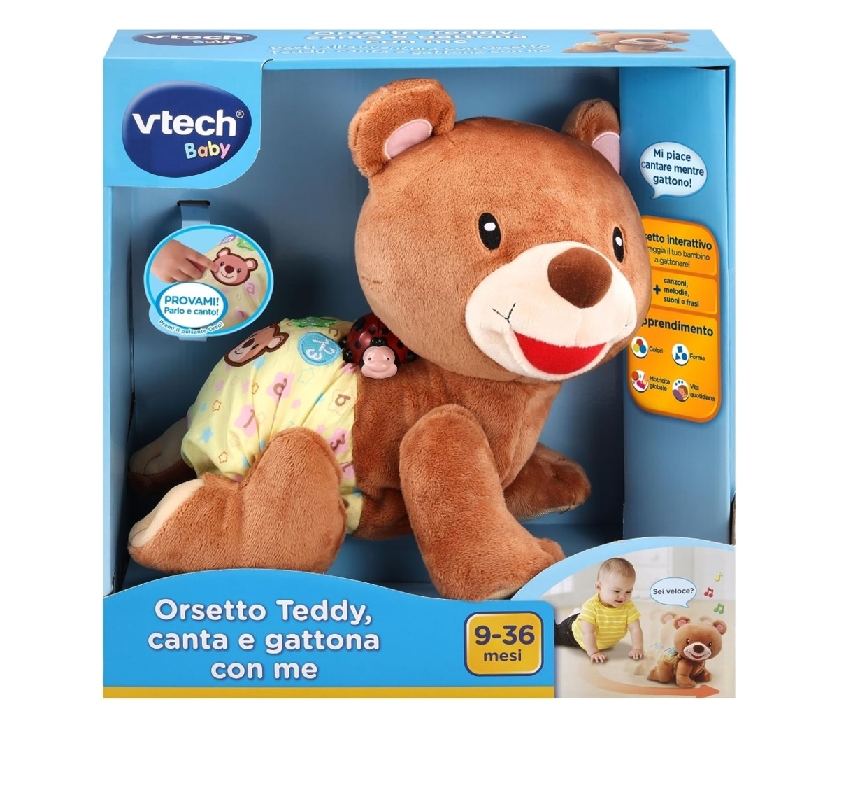 Vtech baby L'orsetto Teddy - Canta e Gattona con me