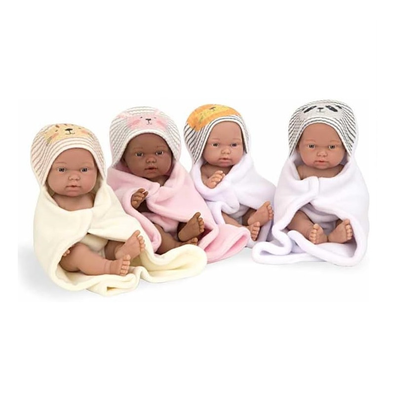 Bambola Antonio Juan 42 cm - Beni lagrimitas con un cappotto invernale