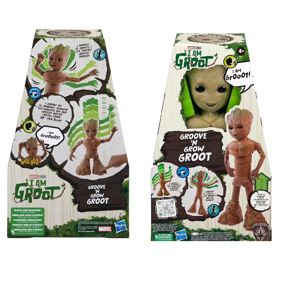 Guardiani della Galassia I Am Groot Groove ’N Grow Groot – Groot Interattivo che Cresce e Balla 34-45,7 cm - immagine 3