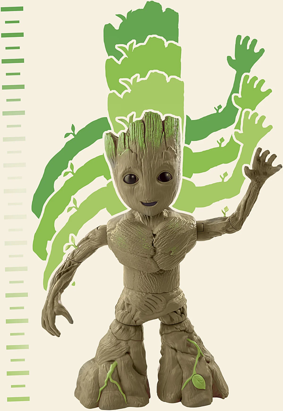 Guardiani della Galassia I Am Groot Groove ’N Grow Groot – Groot Interattivo che Cresce e Balla 34-45,7 cm - immagine 4