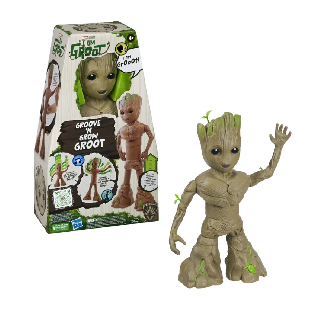 Guardiani della Galassia I Am Groot Groove ’N Grow Groot – Groot Interattivo che Cresce e Balla 34-45,7 cm - immagine 2