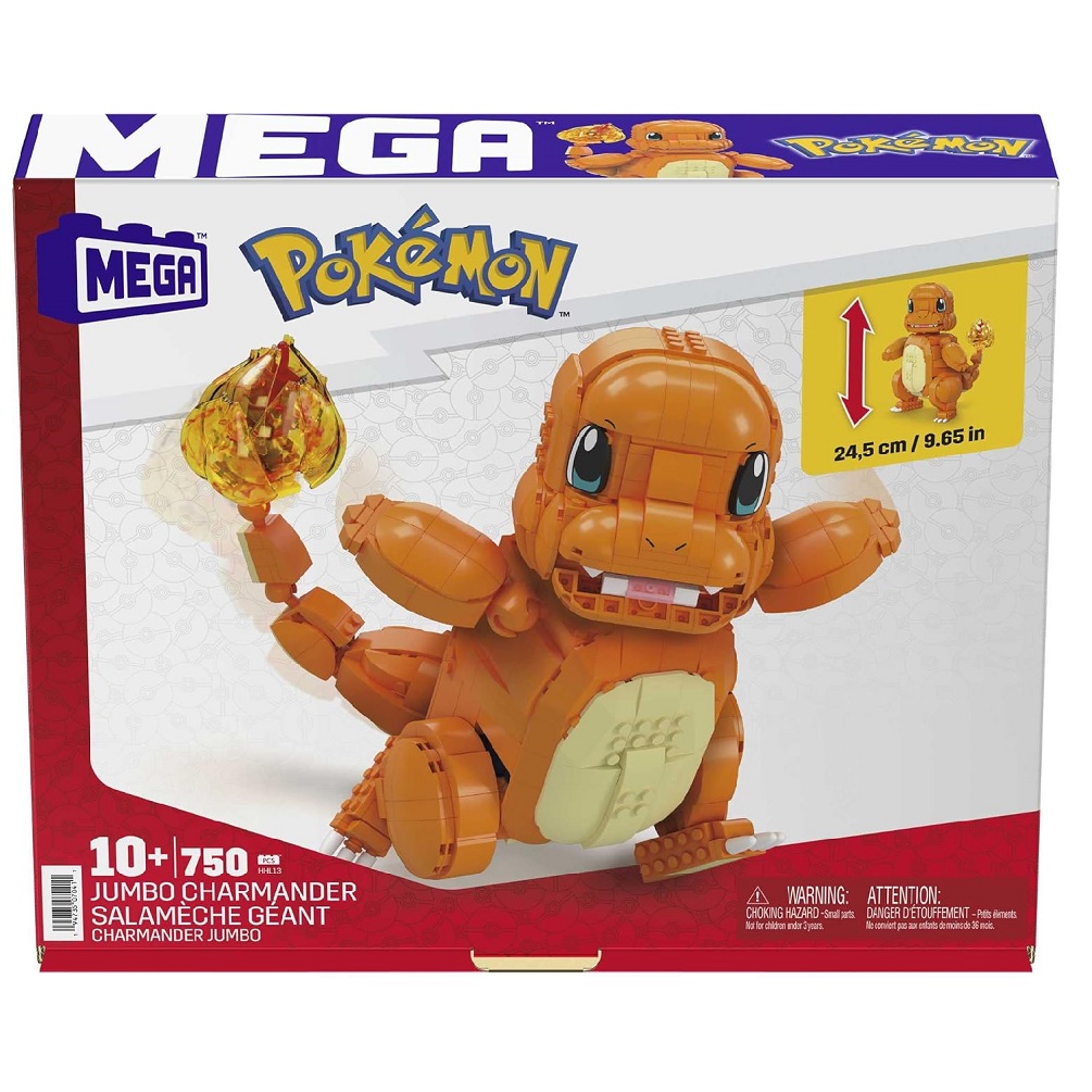 MEGA Pokémon Charmander: Personaggio Da Costruito Alto 10 Cm, Giocattolo Per Bambini 6+ Anni (GKY96)