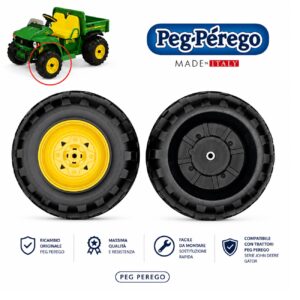 Ruote Anteriori Originali Peg Perego per John Deere Gator HPX – 2 PEZZI - codice IRGI000005