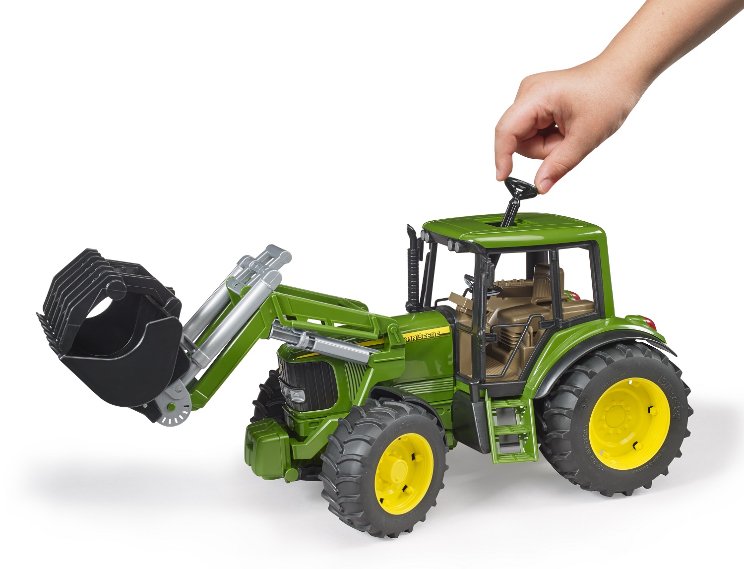 Trattore John Deere 6920 con benna - Bruder 02052 - immagine 7
