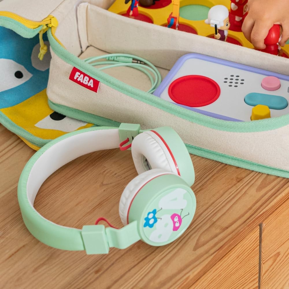 Faba raccontastorie Cuffie TumTum Green – Cuffie con Cavo Removibile per Bambini - immagine 4