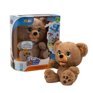 Orso Poe peluche Racconta Storie con Intelligenza artificiale, 30 lingue