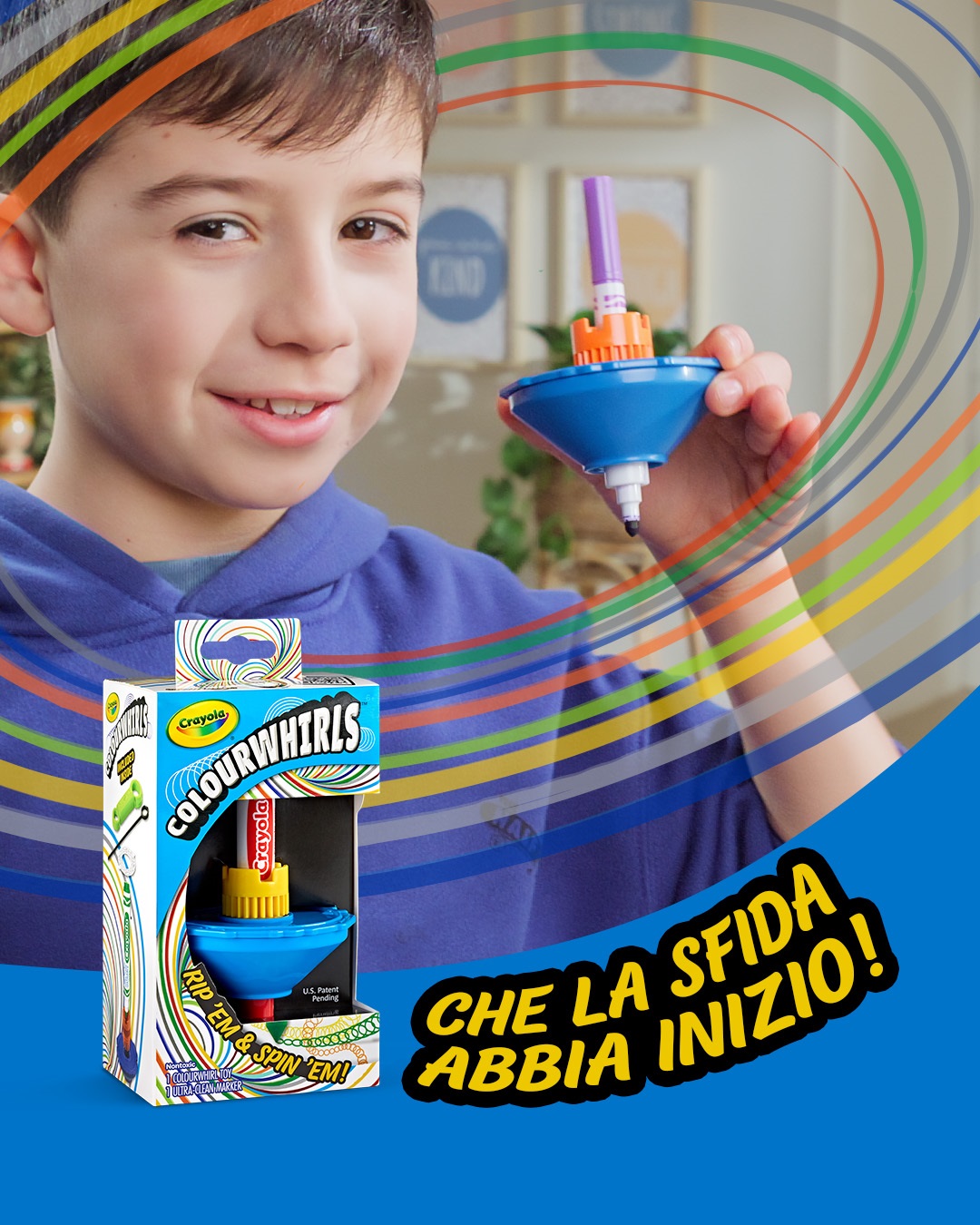 Colourwhirls Crayola trottola multicolore - immagine 6