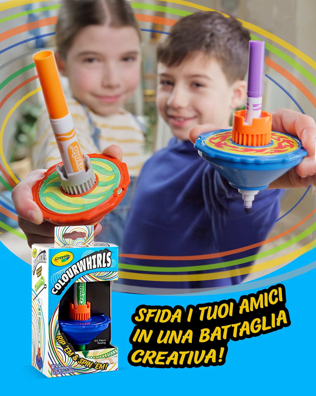 Colourwhirls Crayola trottola multicolore - immagine 7