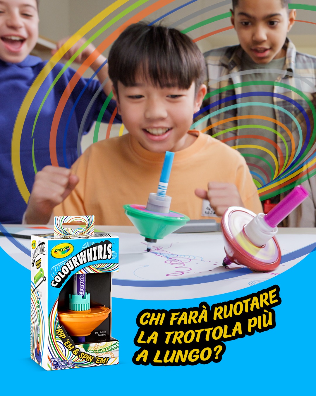Colourwhirls Crayola trottola multicolore - immagine 8