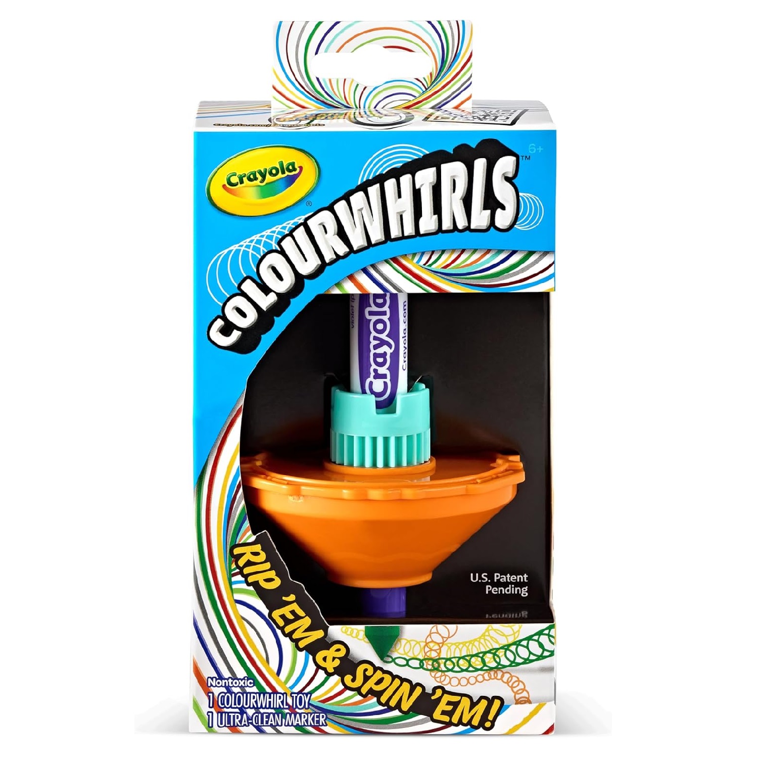 Colourwhirls Crayola trottola multicolore