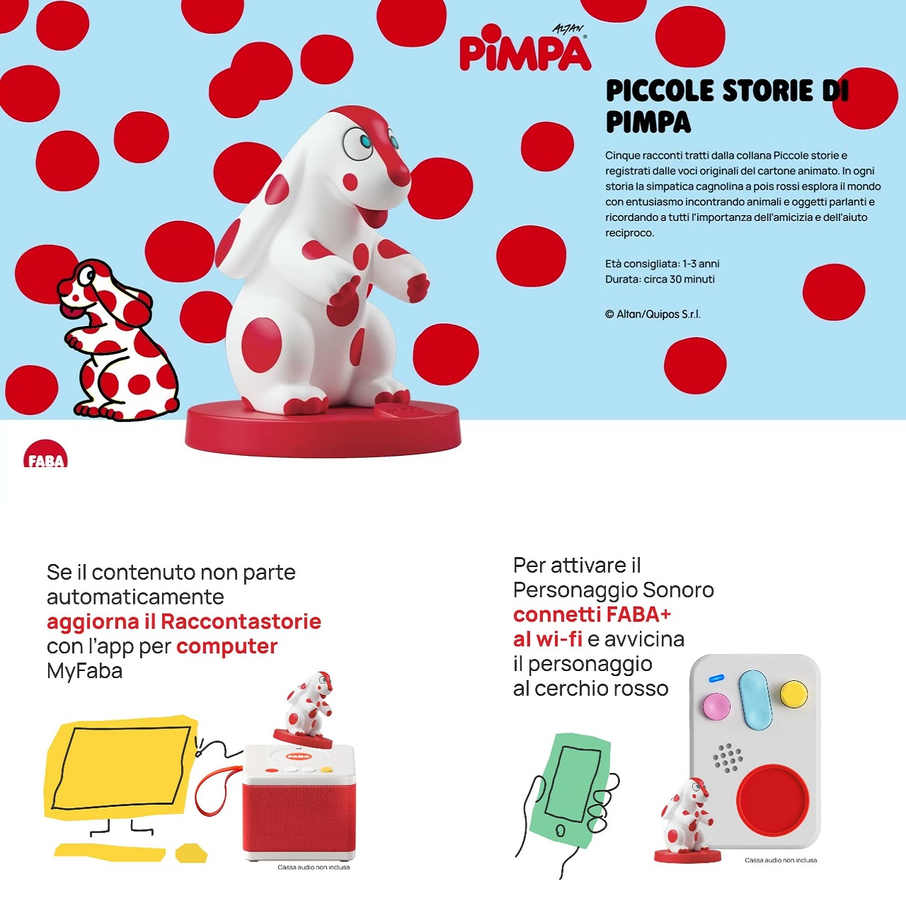 Faba raccontastorie fiaba raccontastorie piccole storie di Pimpa - immagine 2