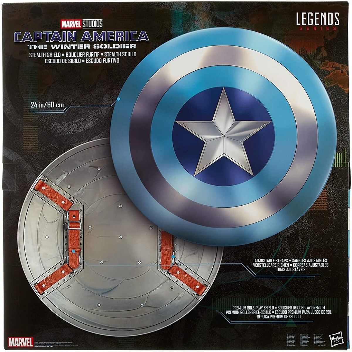 Avengers Scudo Capitan America 60cm da collezione Captain America The Winter Shield - immagine 4