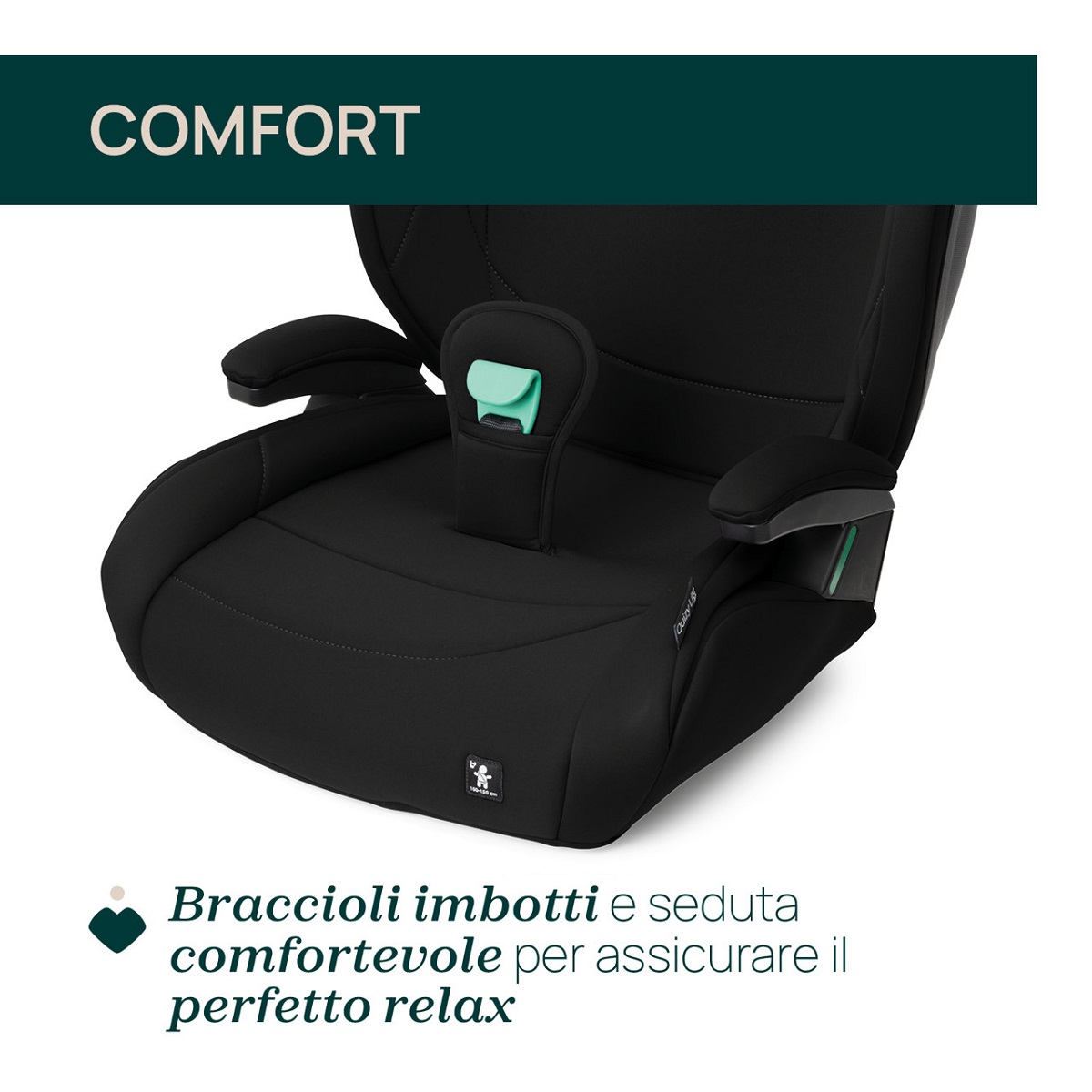 Seggiolino Auto Rialzo con Schienale Quizy Lite i-Size 100-150 cm colore black nero - Chicco - immagine 2