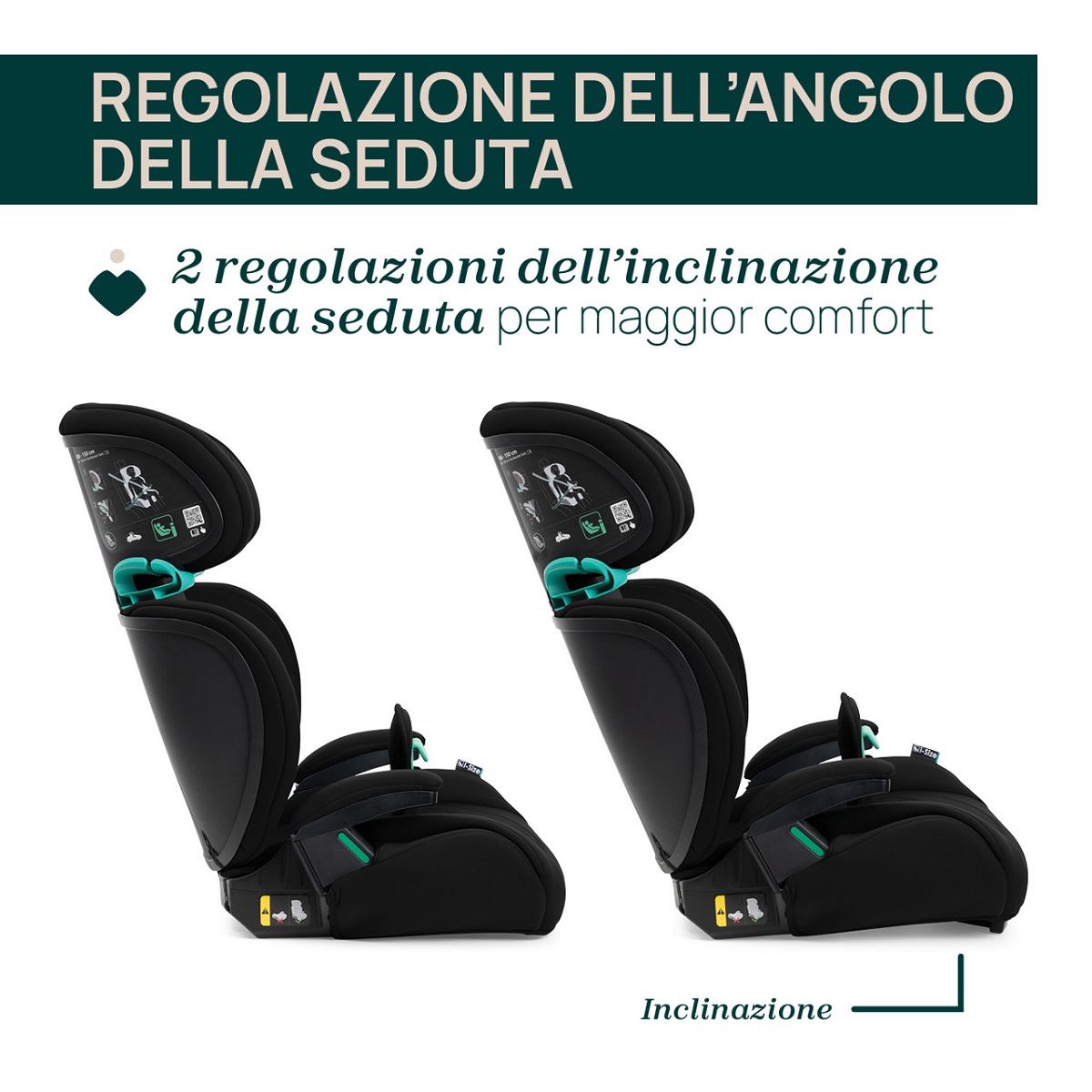 Seggiolino Auto Rialzo con Schienale Quizy Lite i-Size 100-150 cm colore black nero - Chicco - immagine 4