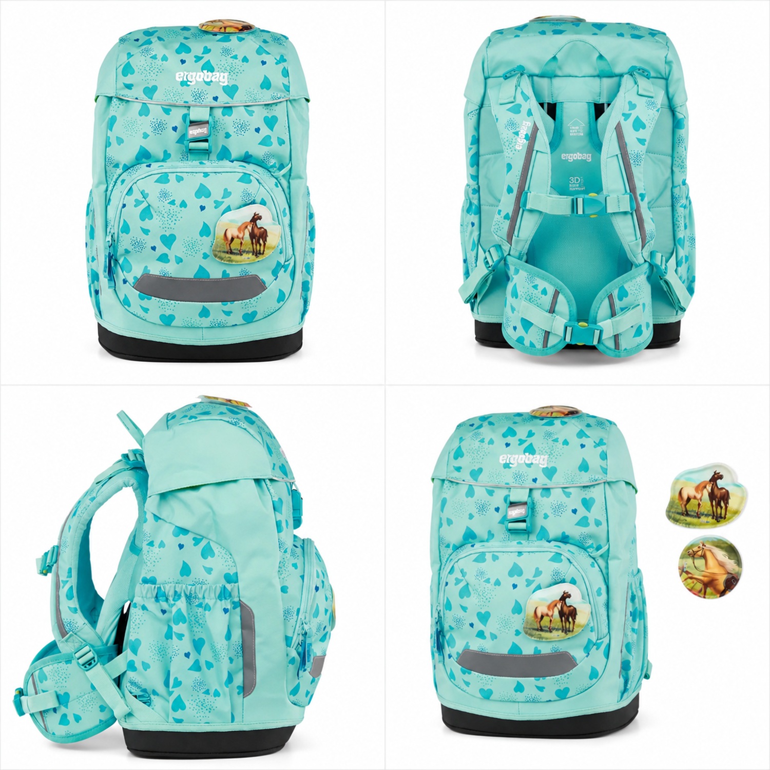 Zaino Ergobag Flex Horsedreambear – Zaino Ergonomico Scuola Primaria 23L - immagine 5