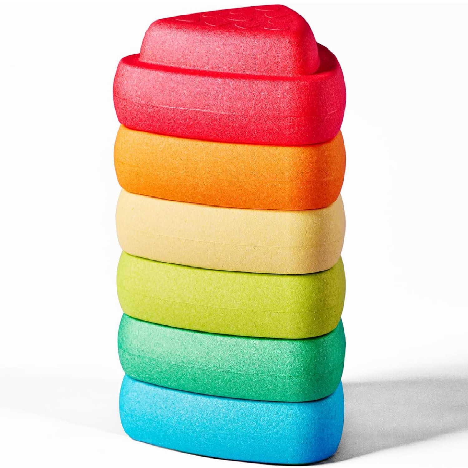 Nattou Blocky – Set di 6 blocchi impilabili per equilibrio e motricità
