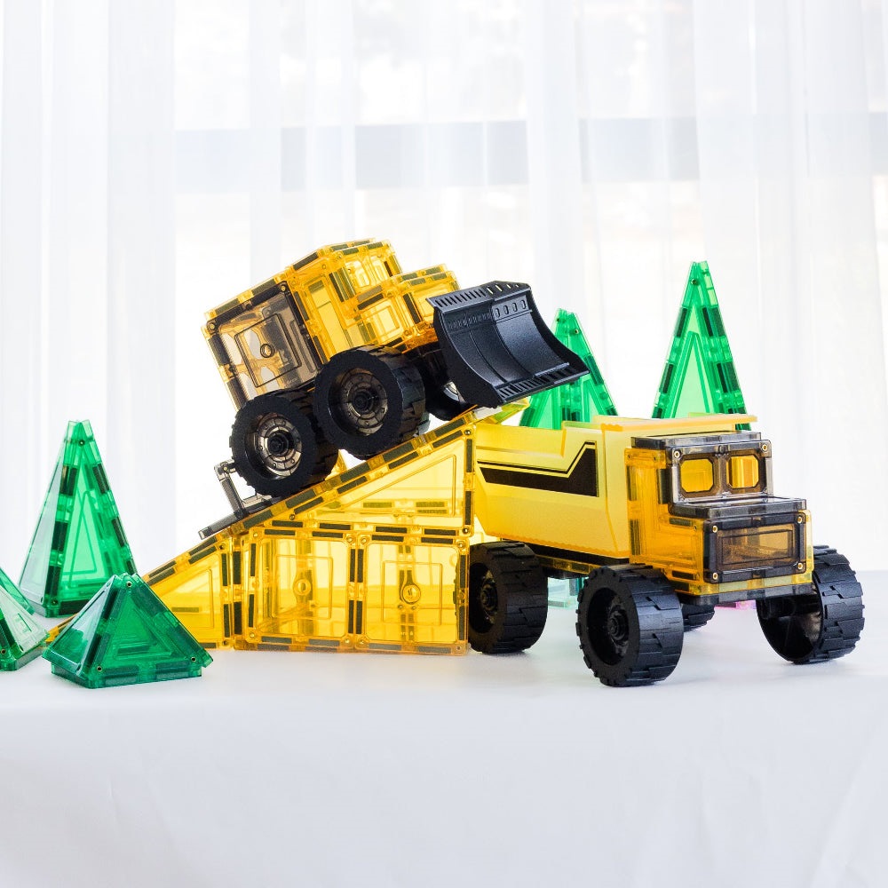 TileTek Mega Earth Mover - Mezzi da cantiere magnetici 22 pezzi - immagine 2