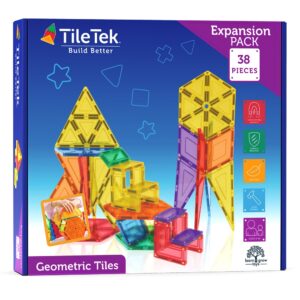 TileTek Geometric Pack - 38 pezzi di Costruzioni magnetiche geometriche