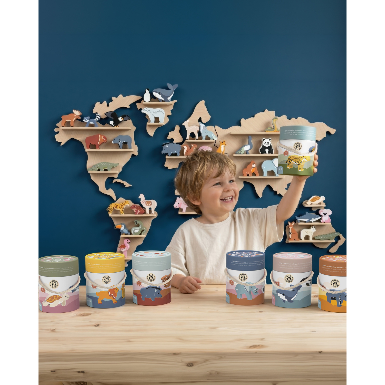 Speedy Monkey - Animali del Mondo - Oceania - in legno - immagine 4