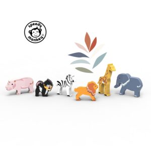 Speedy Monkey - Animali del Mondo - Africa - in legno