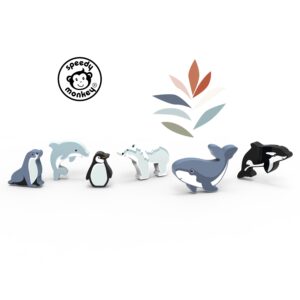 Speedy Monkey - Animali del Mondo - Artico - in legno