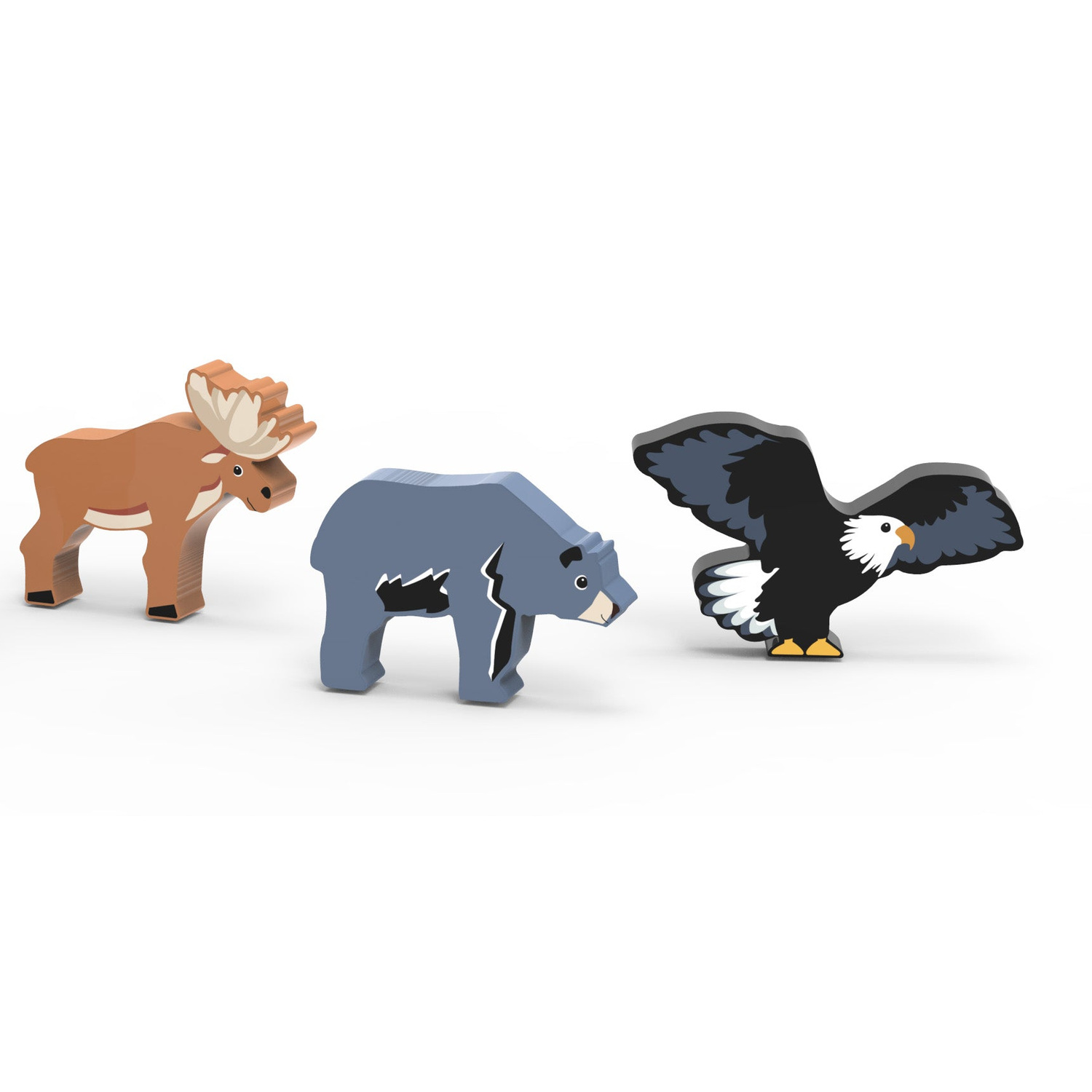 Speedy Monkey - Animali del Mondo - Nord America - in legno - immagine 3