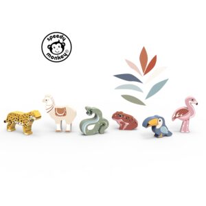 Speedy Monkey - Animali del Mondo - Sud America - in legno