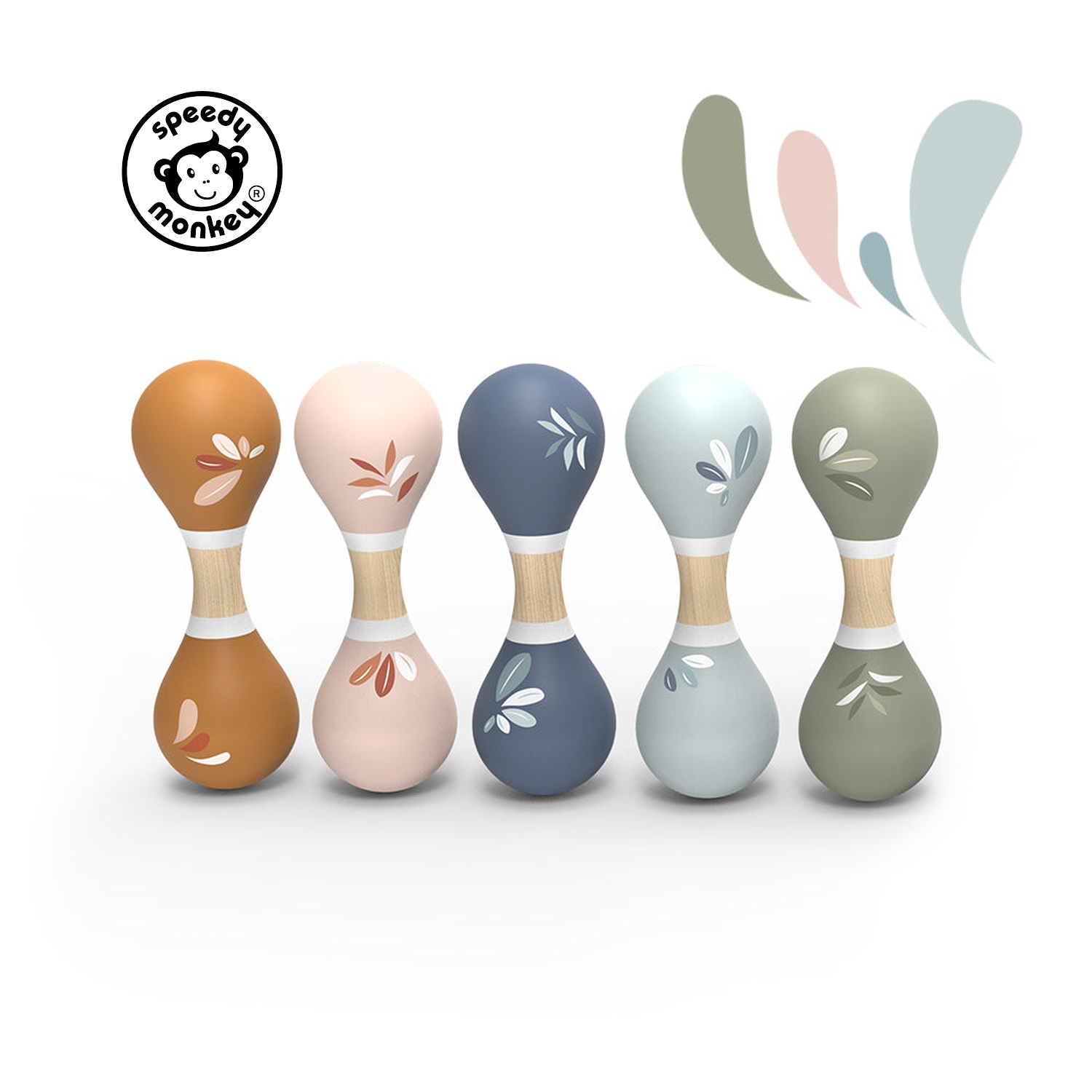 Speedy Monkey - Maracas in legno