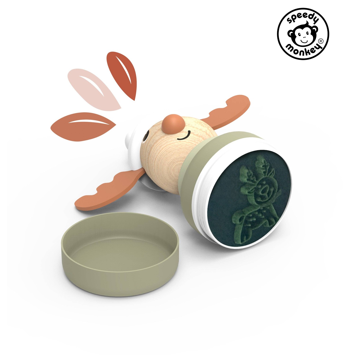 Speedy Monkey - Stampino timbro Natalizio - immagine 3