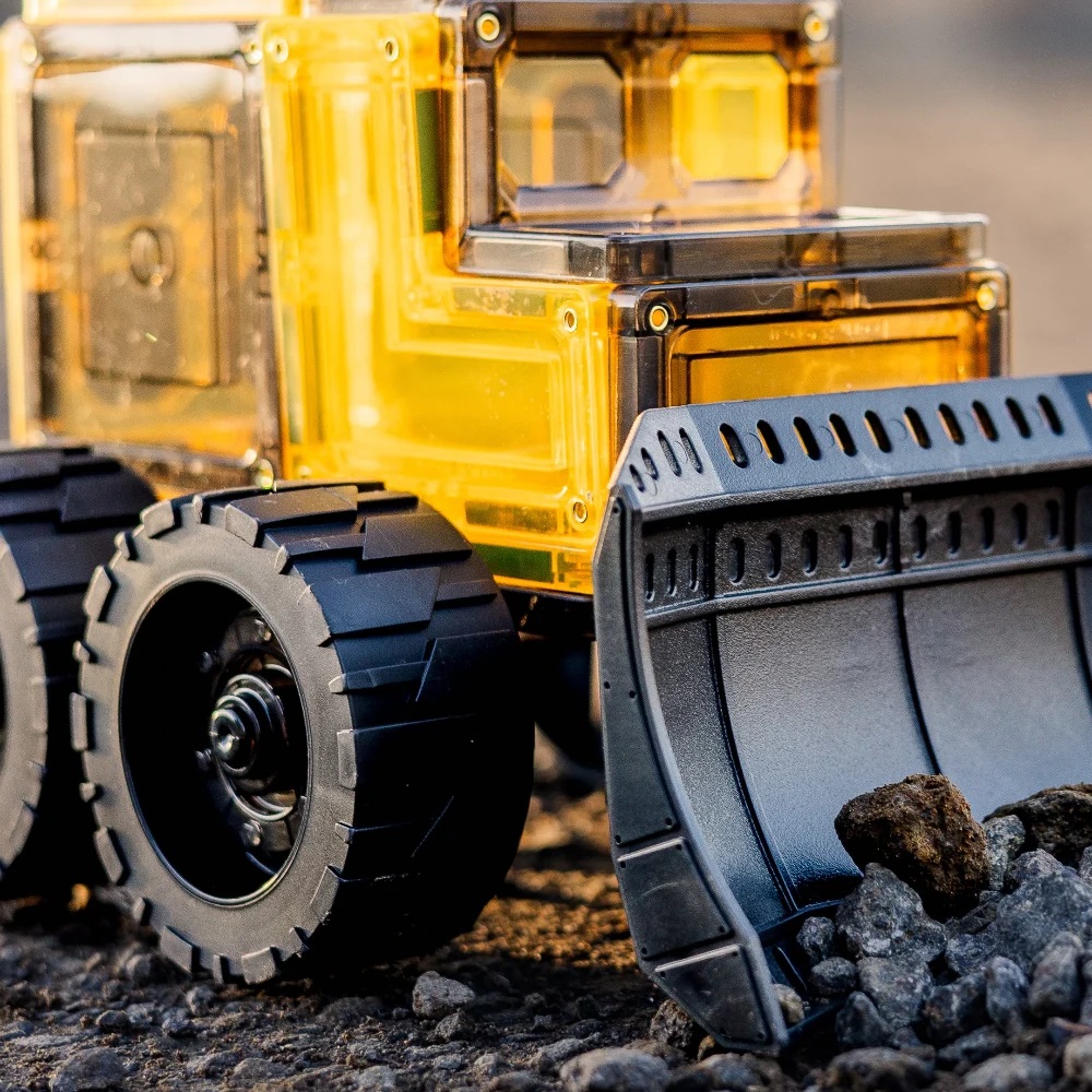 TileTek Mega Earth Mover - Mezzi da cantiere magnetici 22 pezzi - immagine 3