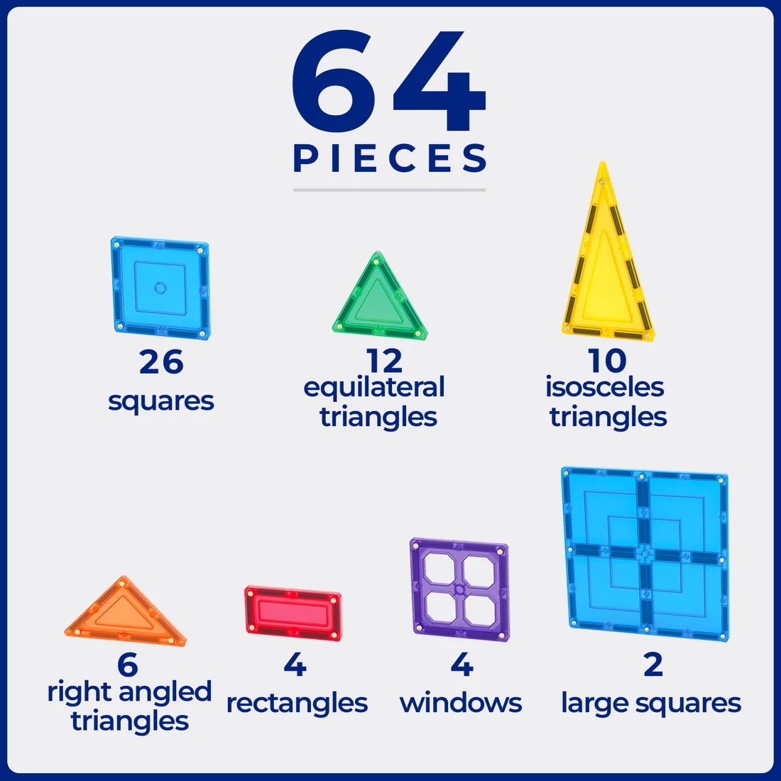 TileTek Explorer Set da Costruzioni magnetiche 64 pezzi - immagine 6